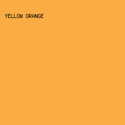 F9AD44 - Yellow Orange color image preview