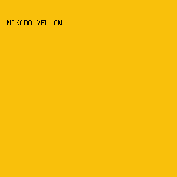 F9C00B - Mikado Yellow color image preview