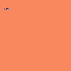 FA885F - Coral color image preview