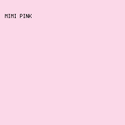 FBD8E8 - Mimi Pink color image preview