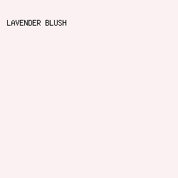 FBF1F3 - Lavender Blush color image preview