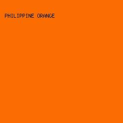 FC6D00 - Philippine Orange color image preview
