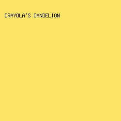 FCE365 - Crayola's Dandelion color image preview
