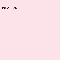 FCE3EA - Piggy Pink color image preview
