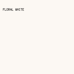 FCF8F3 - Floral White color image preview