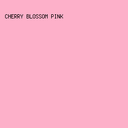 FDB0C9 - Cherry Blossom Pink color image preview