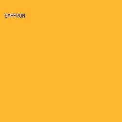 FDB82F - Saffron color image preview