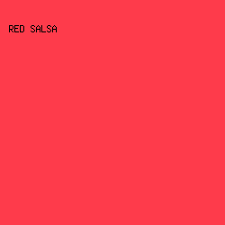 FE3B4B - Red Salsa color image preview