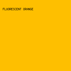 FEBF00 - Fluorescent Orange color image preview