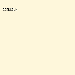FEF7DB - Cornsilk color image preview