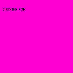 FF00D3 - Shocking Pink color image preview