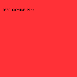 FF3137 - Deep Carmine Pink color image preview