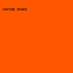 FF5700 - Pantone Orange color image preview
