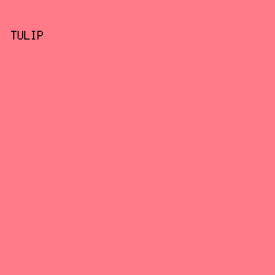 FF7B89 - Tulip color image preview