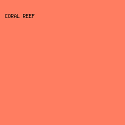 FF7D61 - Coral Reef color image preview