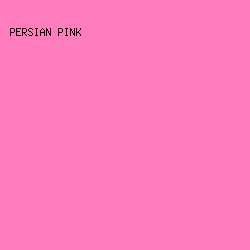 FF7DBF - Persian Pink color image preview