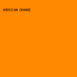 FF8901 - American Orange color image preview