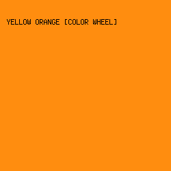 FF8D0F - Yellow Orange [Color Wheel] color image preview