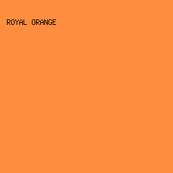 FF8D40 - Royal Orange color image preview