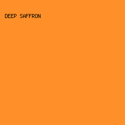 FF8F29 - Deep Saffron color image preview