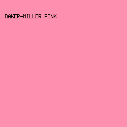 FF8FAF - Baker-Miller Pink color image preview