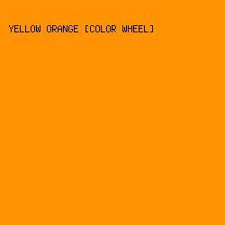 FF9304 - Yellow Orange [Color Wheel] color image preview