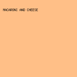 FFBF87 - Macaroni And Cheese color image preview