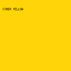 FFD408 - Cyber Yellow color image preview
