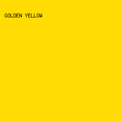 FFDD04 - Golden Yellow color image preview