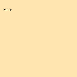 FFE5B0 - Peach color image preview