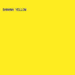 FFE921 - Banana Yellow color image preview