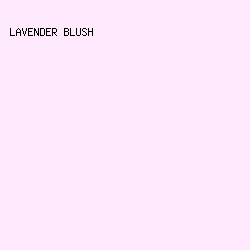 FFEAFD - Lavender Blush color image preview