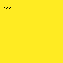 FFEB22 - Banana Yellow color image preview