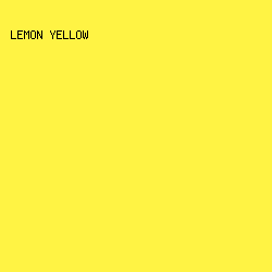 FFF344 - Lemon Yellow color image preview