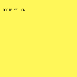 FFF759 - Dodie Yellow color image preview