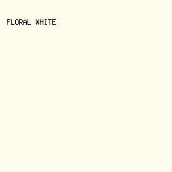 FFFCED - Floral White color image preview