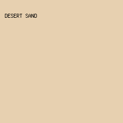 e7d0b0 - Desert Sand color image preview
