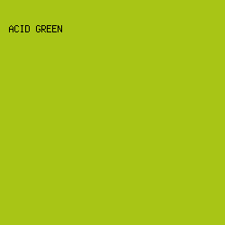 A8C516 - Acid Green color image preview