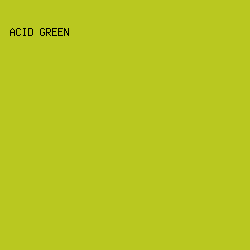 B9C820 - Acid Green color image preview