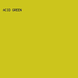 CCC51C - Acid Green color image preview