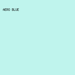 BFF4ED - Aero Blue color image preview