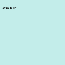 C3EDEA - Aero Blue color image preview