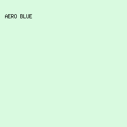 D9FAE0 - Aero Blue color image preview