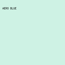 cef2e4 - Aero Blue color image preview
