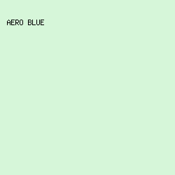 d6f6d9 - Aero Blue color image preview