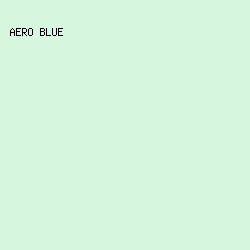 d6f6dd - Aero Blue color image preview