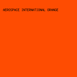 FE4C02 - Aerospace International Orange color image preview