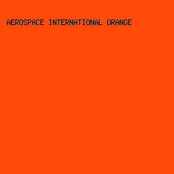 ff4a0a - Aerospace International Orange color image preview