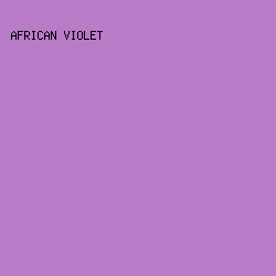 B77BC7 - African Violet color image preview