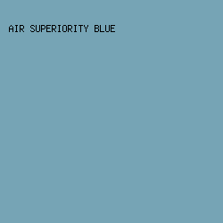 76A4B5 - Air Superiority Blue color image preview